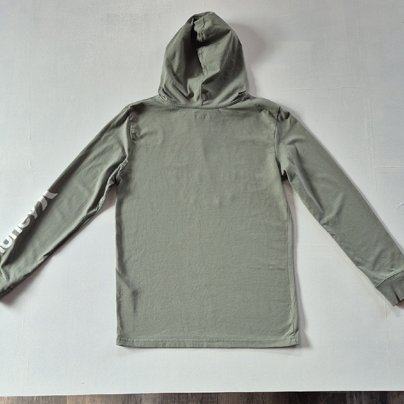 Hurley Olive Hoodie with Colorful Logo - Picture 3 of 4